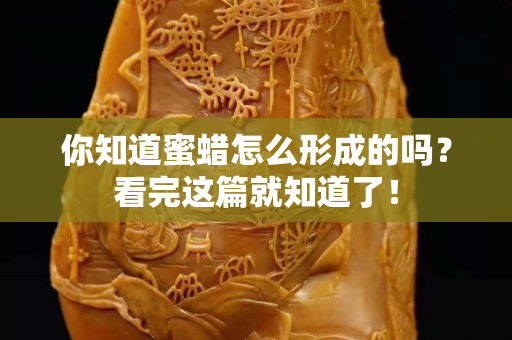 你知道蜜蠟怎么形成的嗎？看完這篇就知道了！