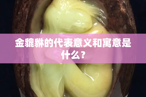 金貔貅的代表意義和寓意是什么？