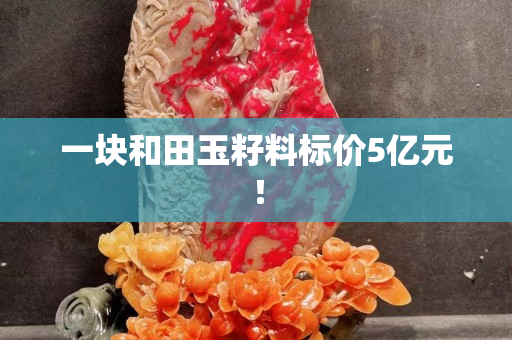 一塊和田玉籽料標價5億元！