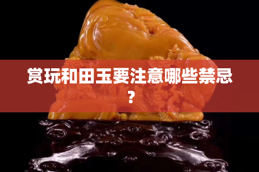 賞玩和田玉要注意哪些禁忌？
