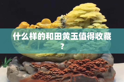 什么樣的和田黃玉值得收藏?
