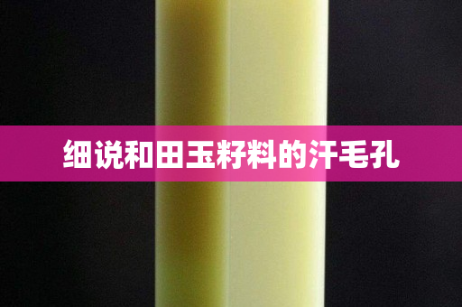 細(xì)說和田玉籽料的汗毛孔