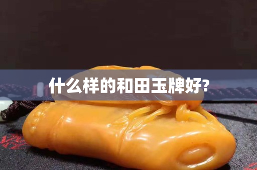 什么樣的和田玉牌好?