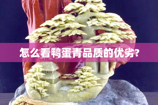 怎么看鴨蛋青品質的優劣?