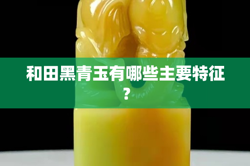 和田黑青玉有哪些主要特征？