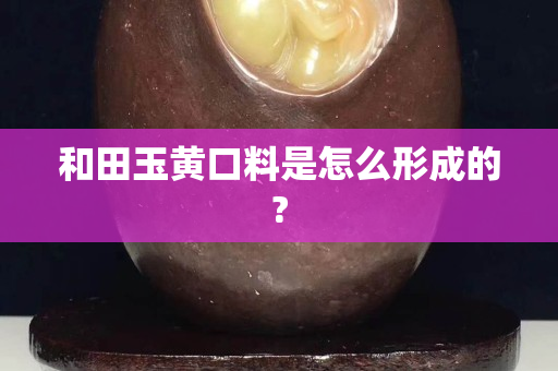 和田玉黃口料是怎么形成的?