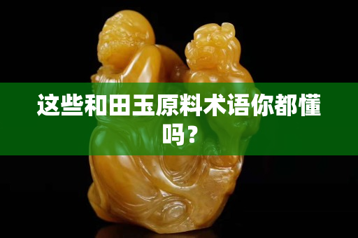 這些和田玉原料術語你都懂嗎？