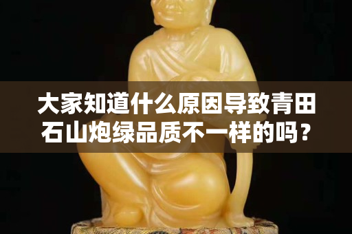 大家知道什么原因導致青田石山炮綠品質不一樣的嗎？