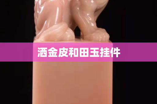 灑金皮和田玉掛件