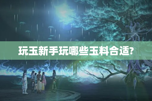 玩玉新手玩哪些玉料合適?