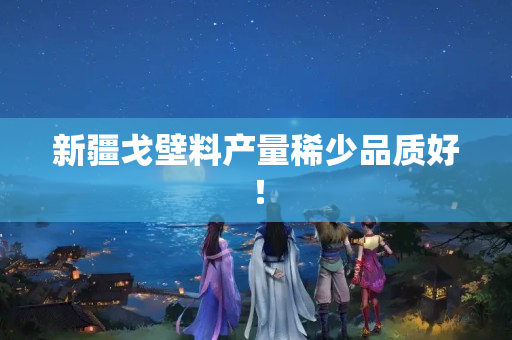 新疆戈壁料產量稀少品質好！