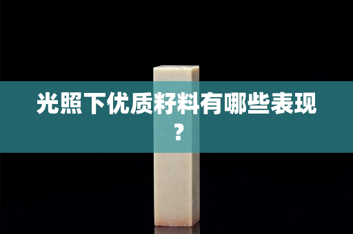 光照下優質籽料有哪些表現？