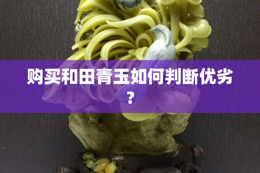 購買和田青玉如何判斷優劣?