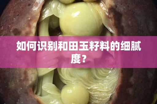 如何識別和田玉籽料的細膩度？