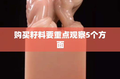 購買籽料要重點觀察5個方面