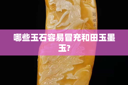 哪些玉石容易冒充和田玉墨玉?