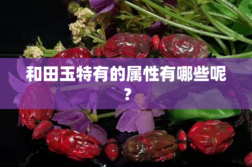 和田玉特有的屬性有哪些呢？