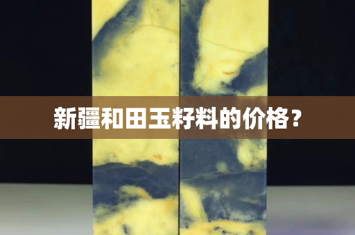 新疆和田玉籽料的價格？