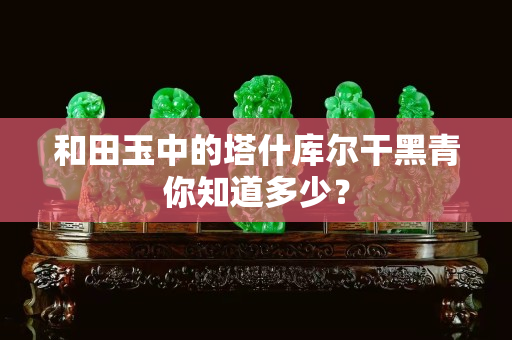 和田玉中的塔什庫爾干黑青你知道多少？