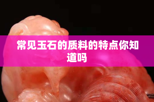 常見玉石的質(zhì)料的特點(diǎn)你知道嗎