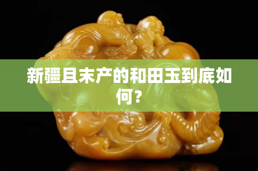新疆且末產的和田玉到底如何？