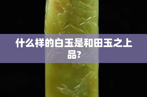 什么樣的白玉是和田玉之上品?