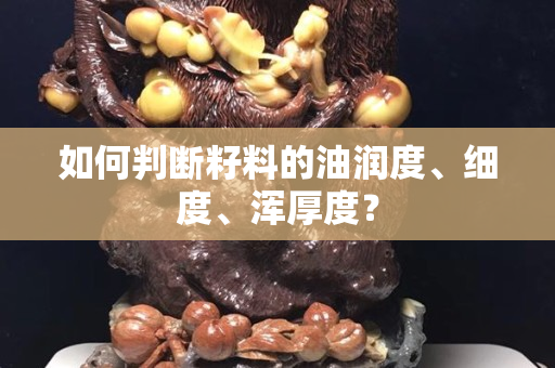如何判斷籽料的油潤度、細度、渾厚度？
