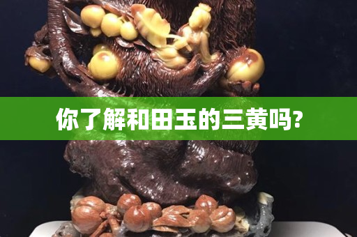 你了解和田玉的三黃嗎?