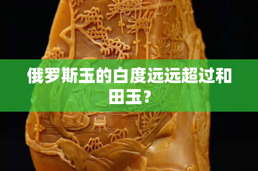 俄羅斯玉的白度遠(yuǎn)遠(yuǎn)超過和田玉？