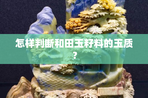怎樣判斷和田玉籽料的玉質？