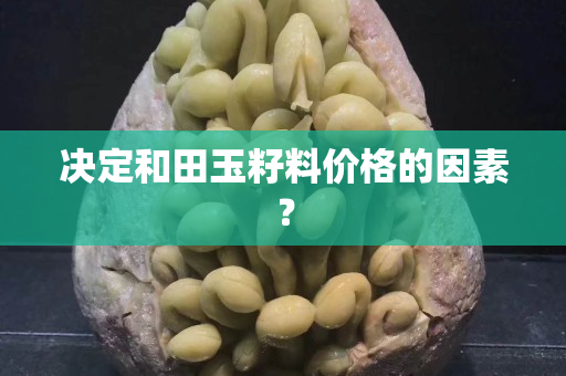 決定和田玉籽料價格的因素？