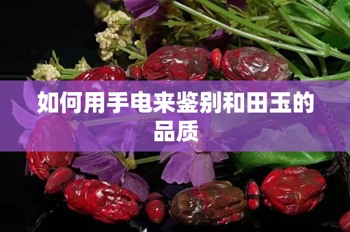 如何用手電來鑒別和田玉的品質