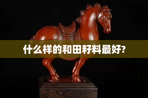 什么樣的和田籽料最好?