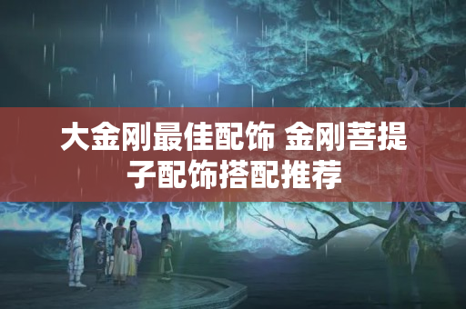 大金剛最佳配飾 金剛菩提子配飾搭配推薦
