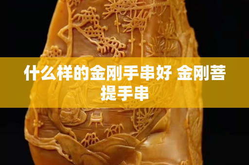 什么樣的金剛手串好 金剛菩提手串