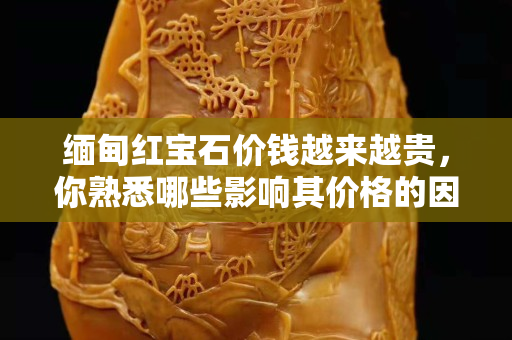 緬甸紅寶石價錢越來越貴，你熟悉哪些影響其價格的因素？