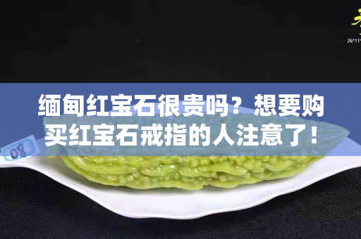 緬甸紅寶石很貴嗎？想要購買紅寶石戒指的人注意了！