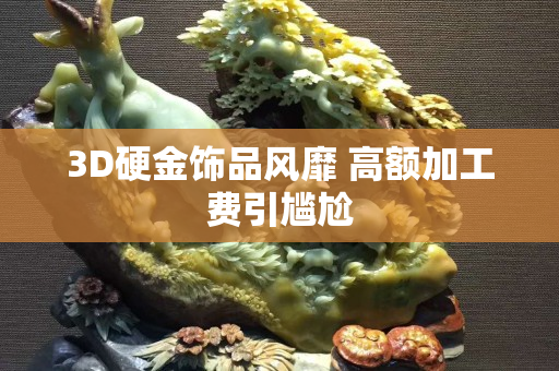 3D硬金飾品風靡 高額加工費引尷尬