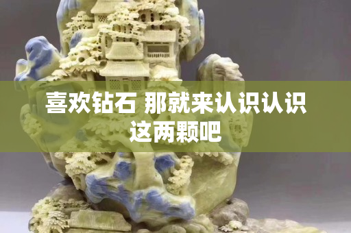 喜歡鉆石 那就來認識認識這兩顆吧