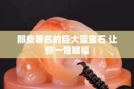 那些著名的巨大藍寶石 讓你一飽眼福