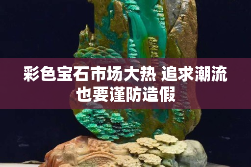 彩色寶石市場大熱 追求潮流也要謹防造假