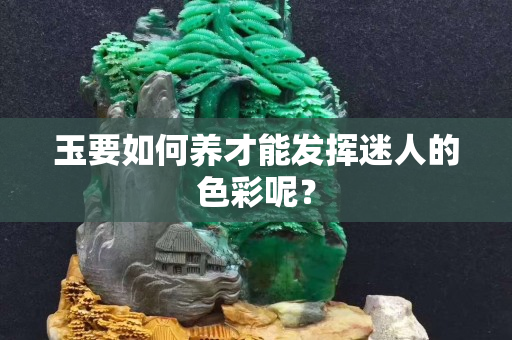 玉要如何養才能發揮迷人的色彩呢？