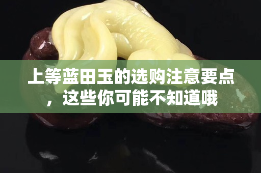 上等藍田玉的選購注意要點，這些你可能不知道哦