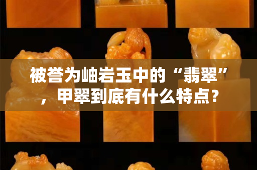 被譽為岫巖玉中的“翡翠”，甲翠到底有什么特點？