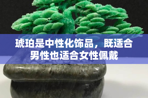 琥珀是中性化飾品，既適合男性也適合女性佩戴