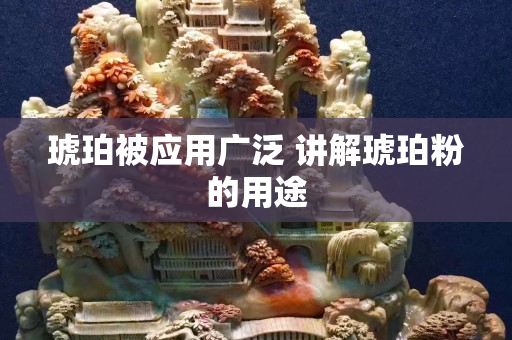 琥珀被應用廣泛 講解琥珀粉的用途