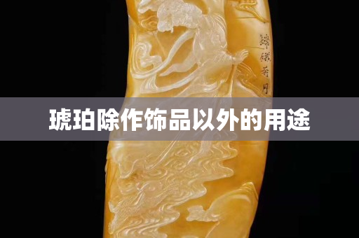 琥珀除作飾品以外的用途