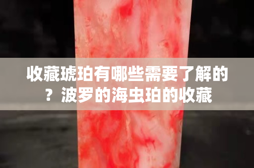 收藏琥珀有哪些需要了解的？波羅的海蟲珀的收藏