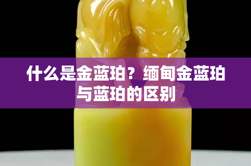 什么是金藍珀？緬甸金藍珀與藍珀的區別