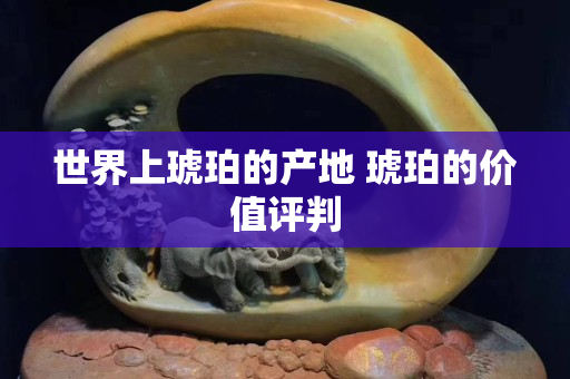 世界上琥珀的產地 琥珀的價值評判